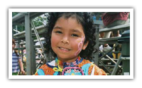 Girl Dressed as Native Ameican at Western Kentucky Heritage Event